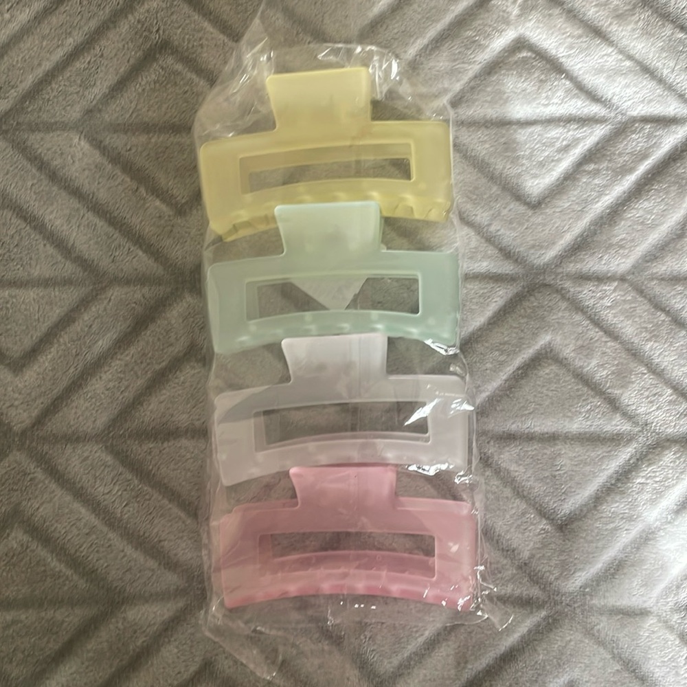 Large claw clips - 4 pack